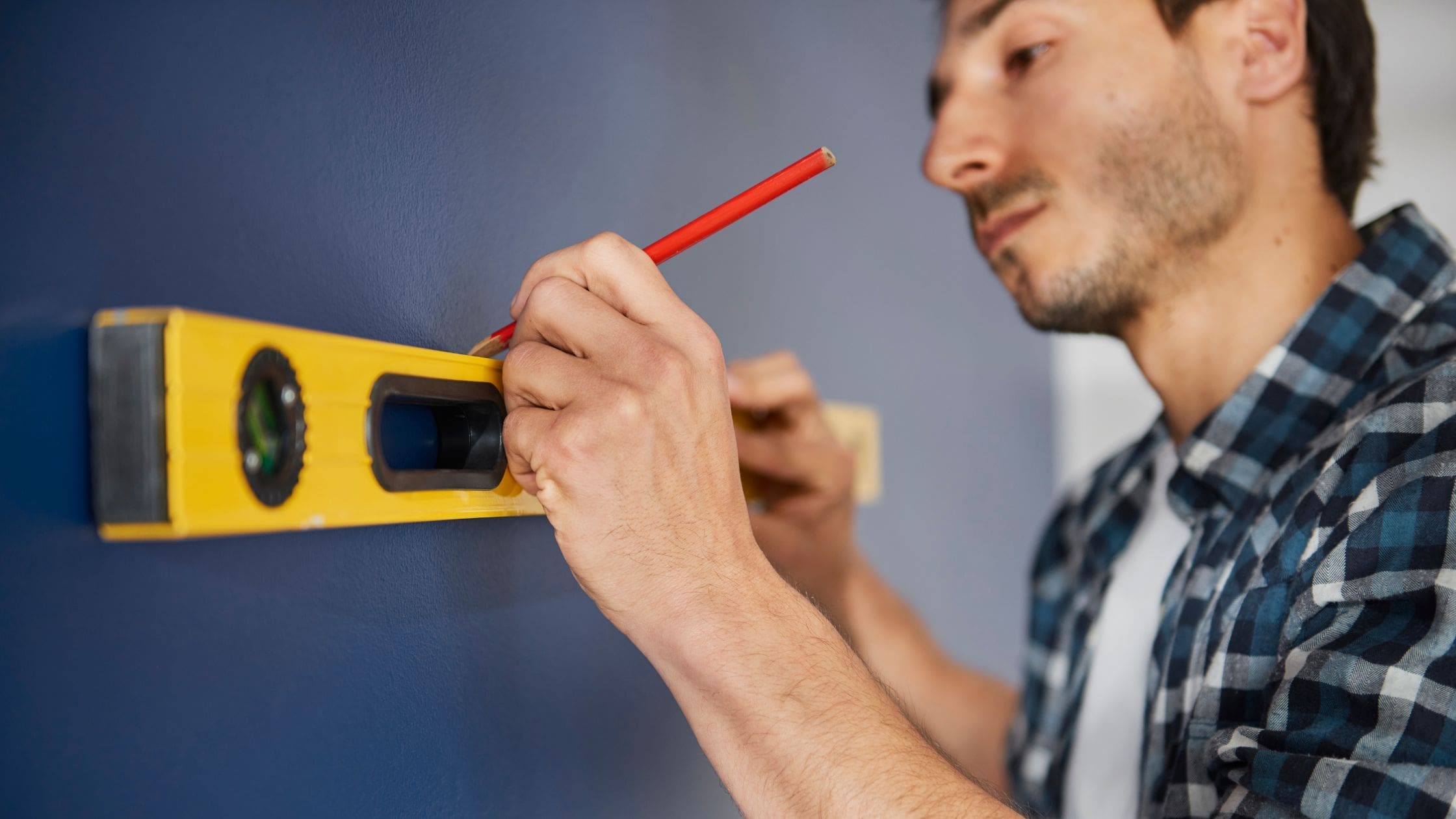 Level Measuring a level on a wall
