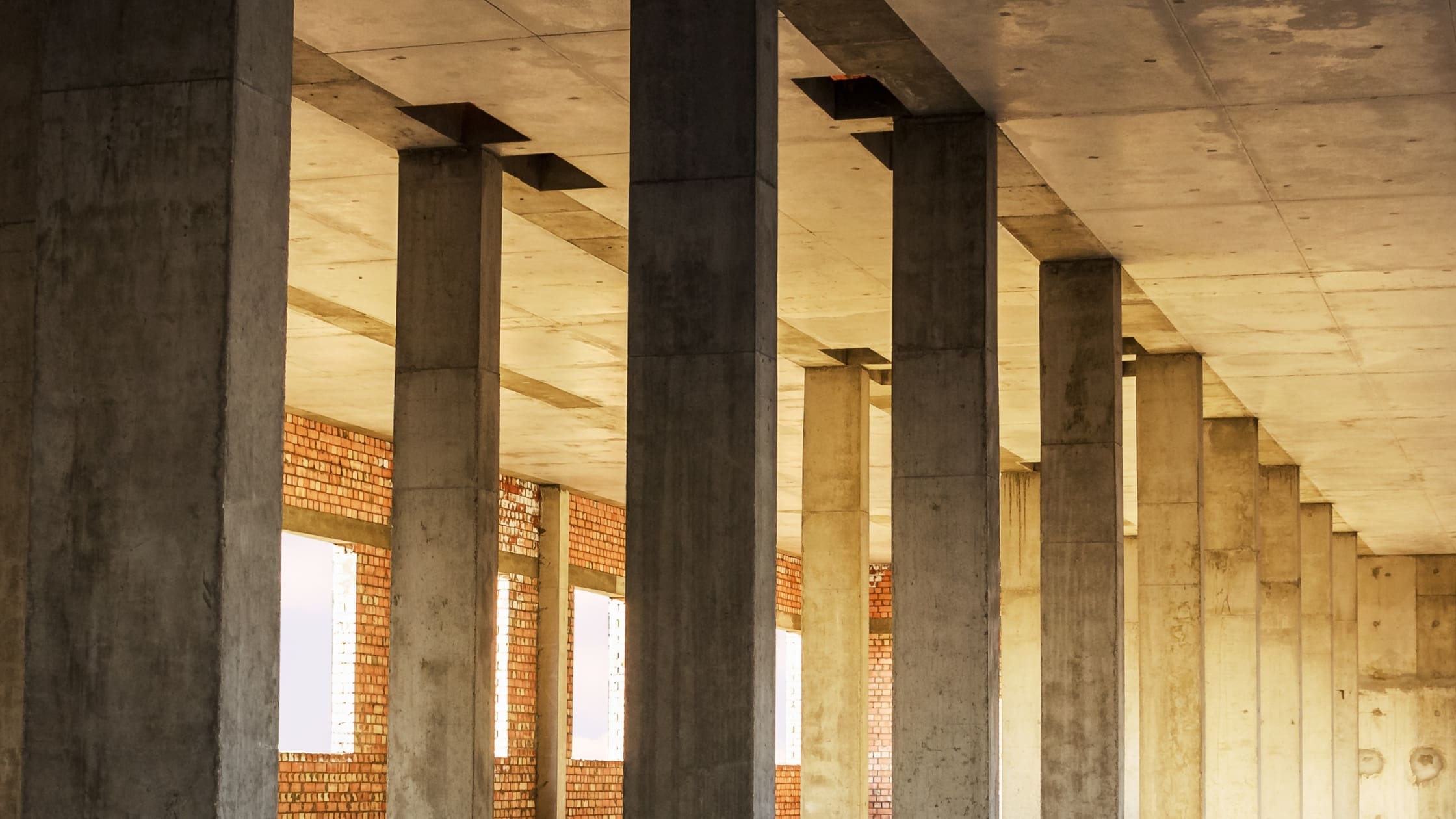 internal concrete building structure
